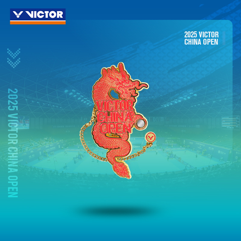 VICTOR威克多胜利羽毛球服中公赛胜利运动挂件PG4007CO25