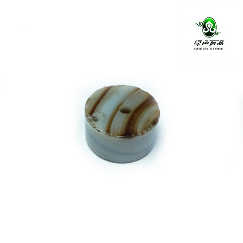 实物拍照wp294 不还价 白化工艺的缠丝玛瑙大剁珠DIY配珠