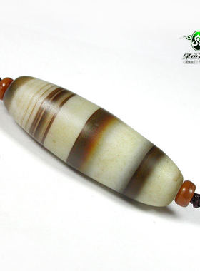 缠丝天珠挂坠西藏玛瑙勒子送证