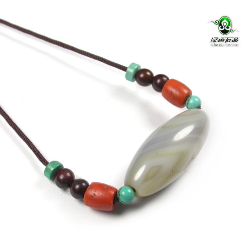天然缠丝玛瑙项链不还价