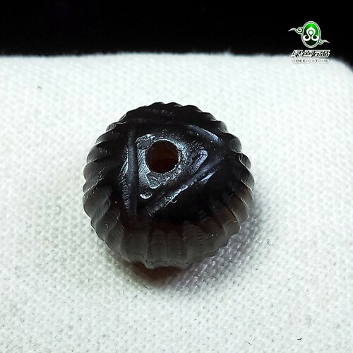 实物拍照wp1422 不还价 圆配珠西藏创汇期糖化DIY老玛瑙珠
