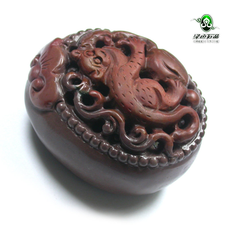 实物拍照mz1185 不还价天然玛瑙手把件海洋石灵猴献寿手玩件