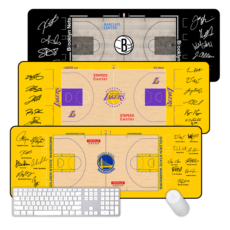 勇士湖人马刺篮网科比鼠标垫键盘