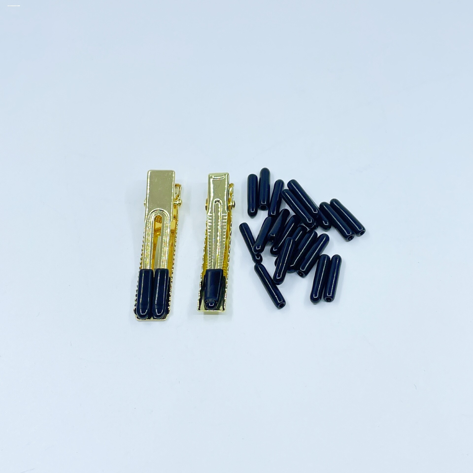 韩国饰品配件发箍专用黑色收尾胶套保护套包脚套DIY发饰材料