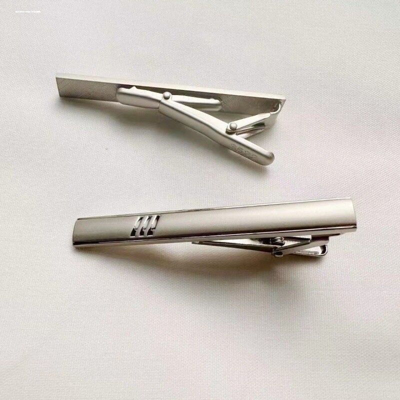 枪色领带夹男士商务简约正装领夹高档领带别针女固定针