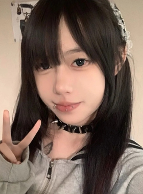 铆钉项圈朋克哥特风项链日系涩谷拼接choker辣妹亚文化锁骨链