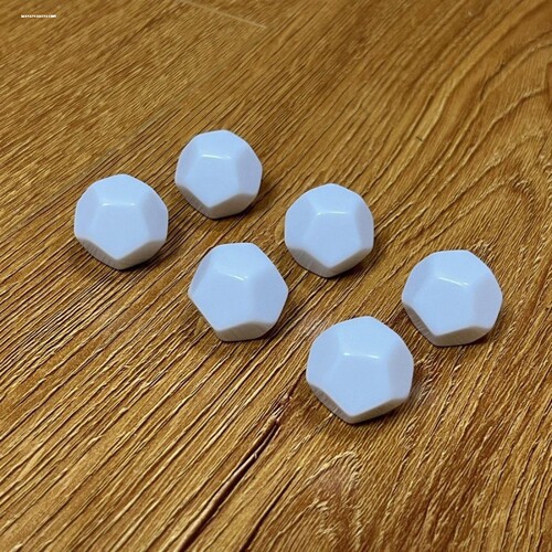 现货 12面 平面光面光身可印图案 D12空白骰子 两种大小规格可选