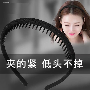 洗脸神器化妆敷面膜专用的带齿发箍女洗漱防滑刘海碎发细头箍头饰