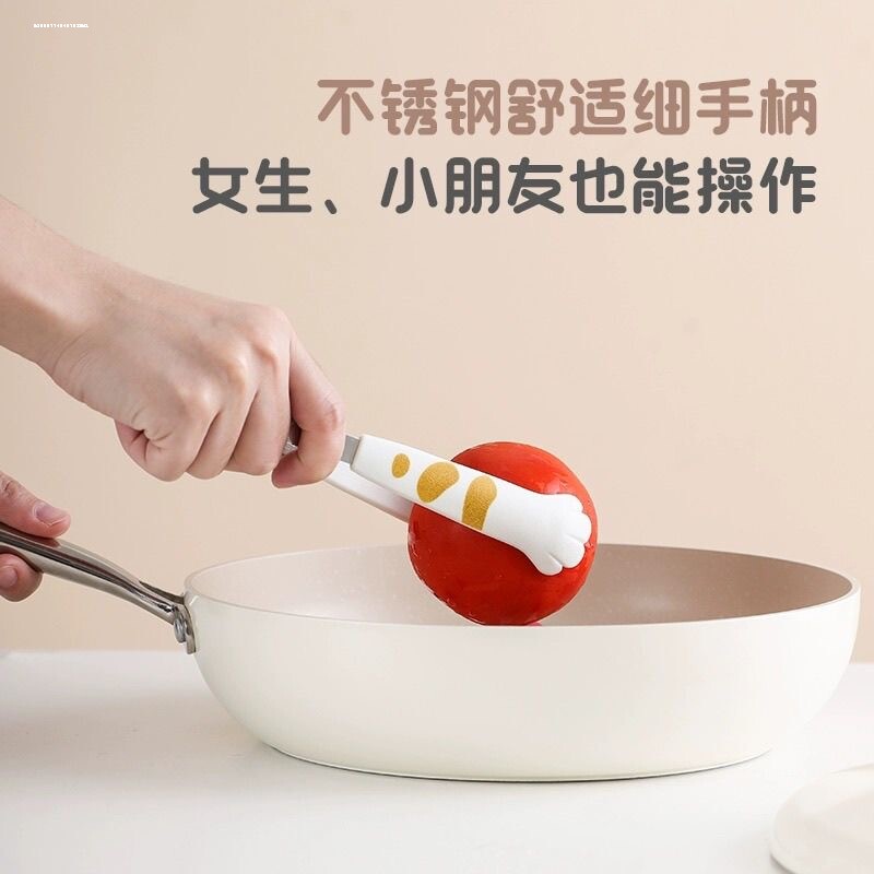 创意猫爪零食夹日式可爱夹子零食食物夹居家好物迷你冰夹防滑水果图片