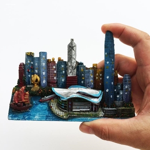 香港澳门冰箱贴城市文创旅游纪念品伴手礼物送人大三巴牌坊磁性贴