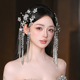 水舞A5286 重工高级感闪钻气质流苏发夹新娘头饰结婚礼服发饰百搭