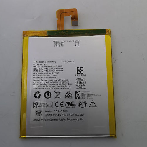 L13D1P31 3500mah for Lenovo Pad S5000 S5000-h S5000F平板电池