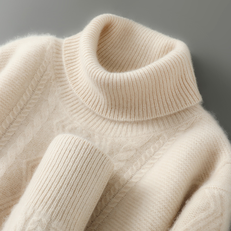 高领加厚100%纯羊毛衫毛衣羊绒衫