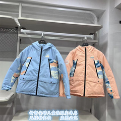 安踏童装女童冬款中长款羽绒服冲锋衣热返科技保暖362246944 759