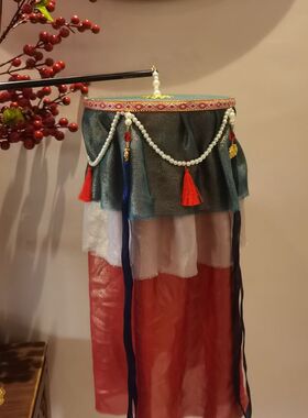 成品明制绛纱灯成品古风灯笼汉服配饰手提宫灯拍摄道具仿古灯笼