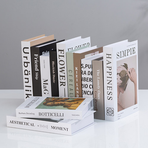 简约北欧风格仿真拍照道具书壳