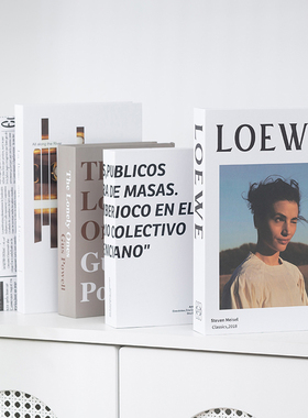 仿真书样板间杂志摆件ins风