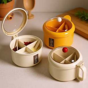 调料盒组合套装多格一体厨房家用调味罐盐味精高端新款收纳调料罐