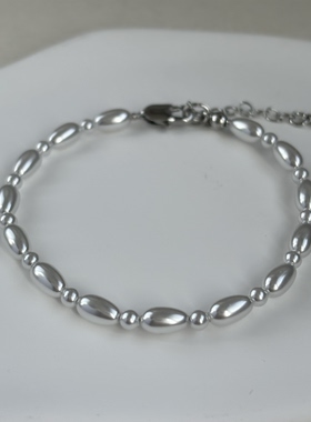 冷白珍珠手链小众设计感延长链