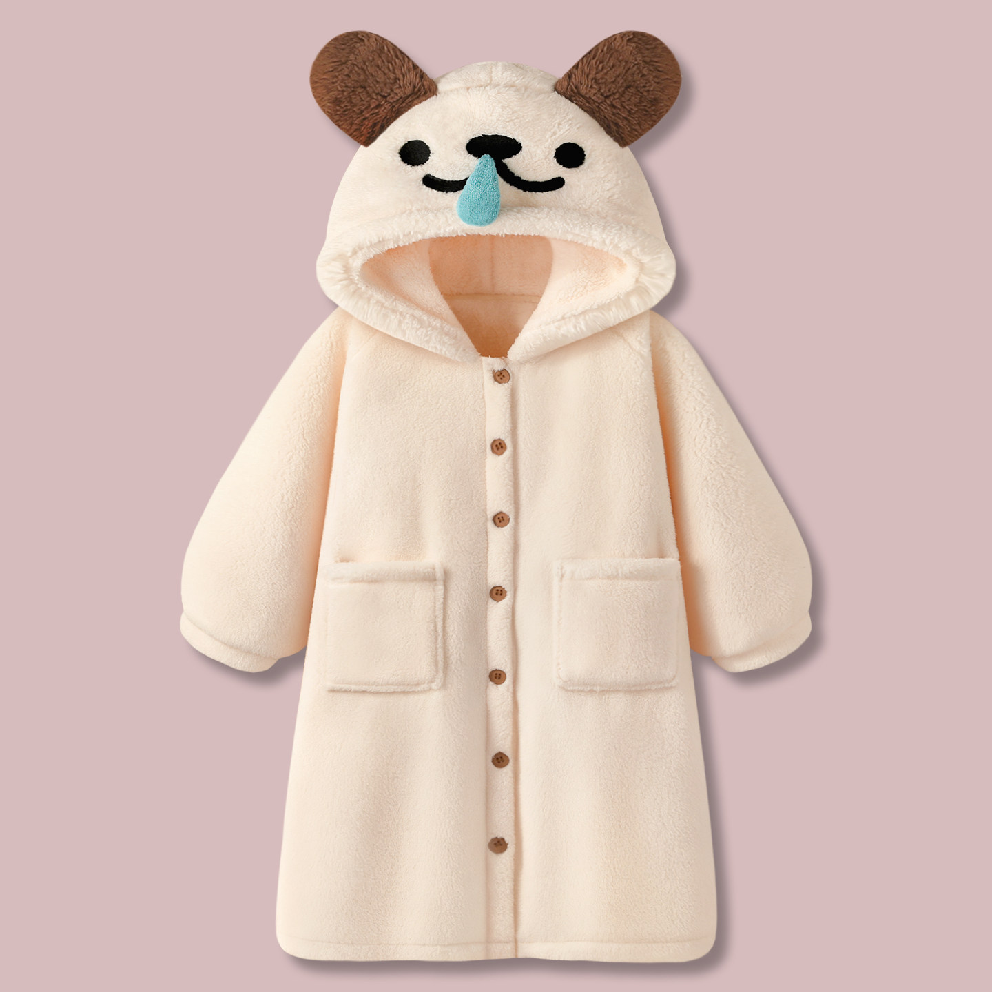 『打了个喷嚏～』珊瑚绒睡衣女款2026新款冬季加厚宽松加大睡袍,女士内衣/男士内衣/家居服,睡袍/浴袍,淘宝优惠券,粉丝福利购,淘宝优惠卷