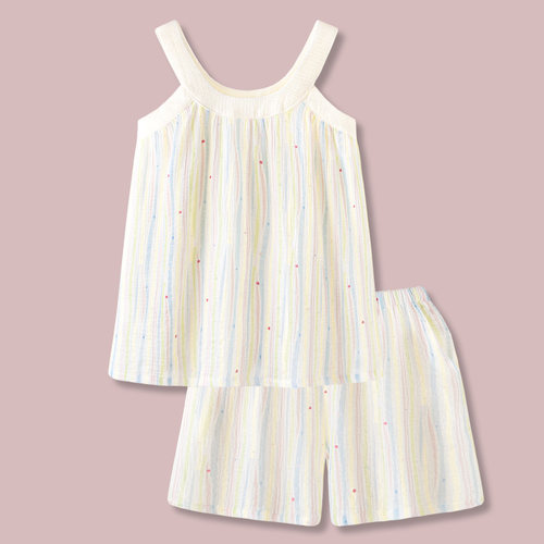 甜美睡衣女款可外穿家居服套装