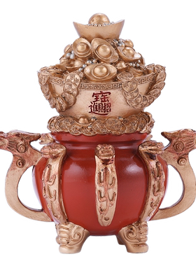 李居明欢喜得心应手大财箱摆件