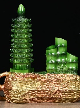 李居明吉祥物正西妙笔生花文昌塔