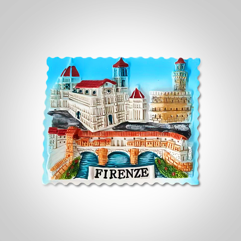 意大利树脂冰箱贴佛罗伦萨旅游纪念品创意立体个性家居装饰品