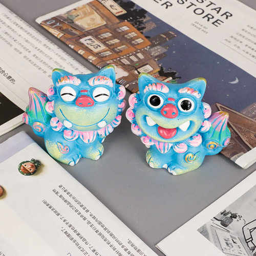 狮三百狮圆圆原创可爱礼物国风