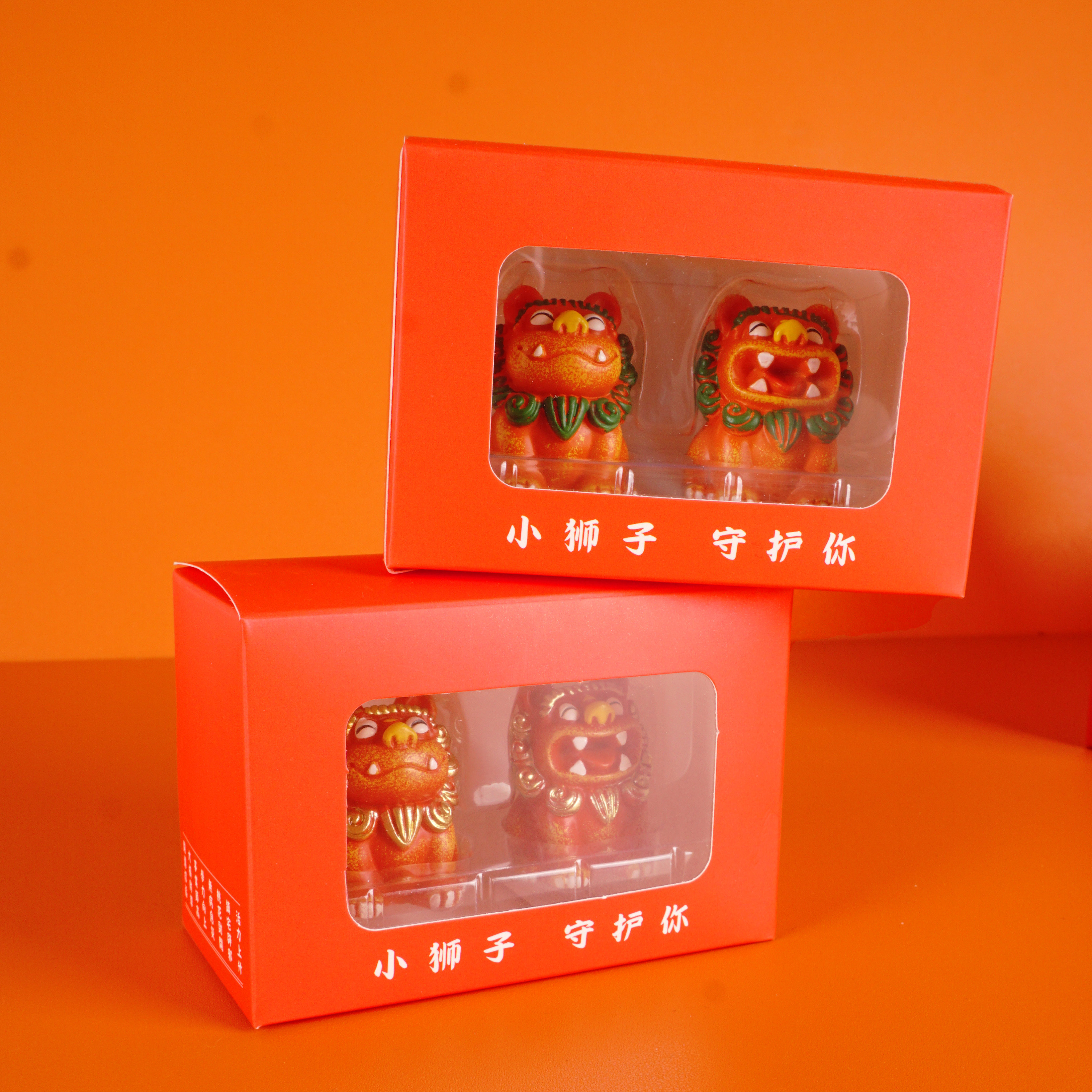 狮三百丨狮圆圆小号礼盒 节日礼物泉州文创小狮子摆件桌面装饰品,家居饰品,桌面摆件,淘宝优惠券,粉丝福利购,淘宝优惠卷