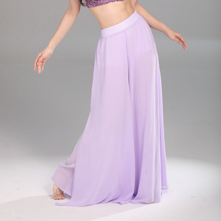 华丽独秀中国风古典舞练功服古风爵士舞蹈长裤 演出服 飘逸双层纱裤