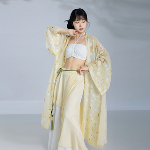 华丽独秀古典舞纱衣外披套装仙气飘飘古风爵士舞蹈服练功服表演服