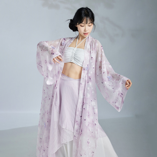 华丽独秀古典舞舞蹈练功服飘逸显瘦国风爵士纱衣套装中国舞演出服