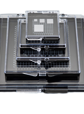 自吸附盒实验室自粘盒透明弹性裸片晶粒储存盒真空释放盒量大包邮