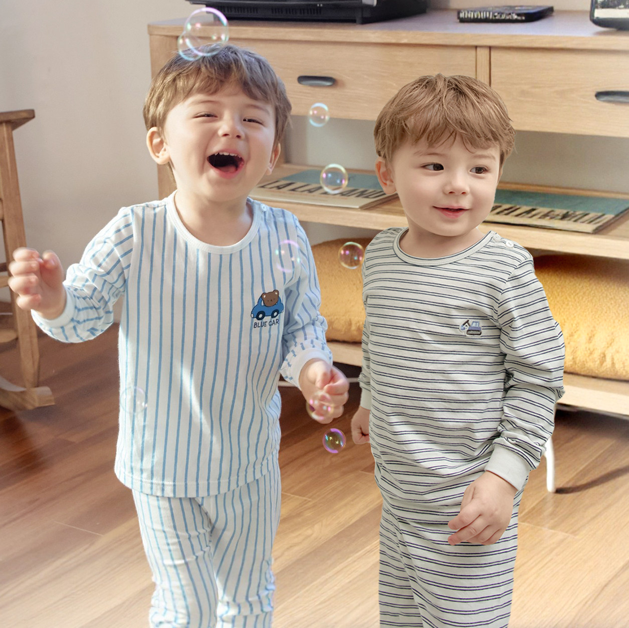 宽松儿童睡衣家居服春男童套装纯棉小童居家服衬衣衬裤宝宝居家服,童装/婴儿装/亲子装,家居服套装,淘宝优惠券,粉丝福利购,淘宝优惠卷