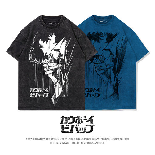 TEE7-日系动漫星际牛仔宽松T恤