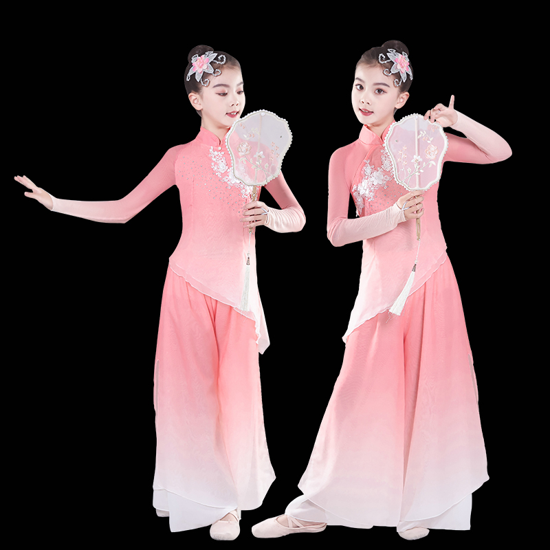 古典舞蹈演出服女中国风良宵同款艺考表演服民族胶州秧歌扇子舞服