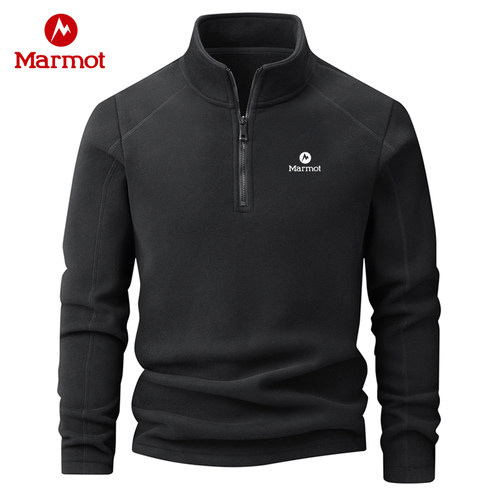 土拨鼠抓绒衣男女同款秋冬