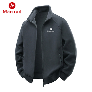 土拨鼠抓绒衣男女同款秋冬季节新款户外防风加绒加厚保暖休闲外套