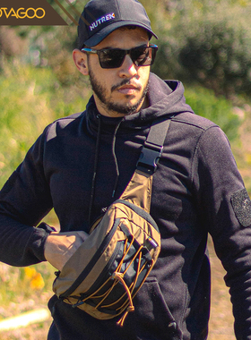 VOTAGOO EBL 户外战术胸包CCW隐蔽携带手枪腰包EDC日常单肩斜跨包