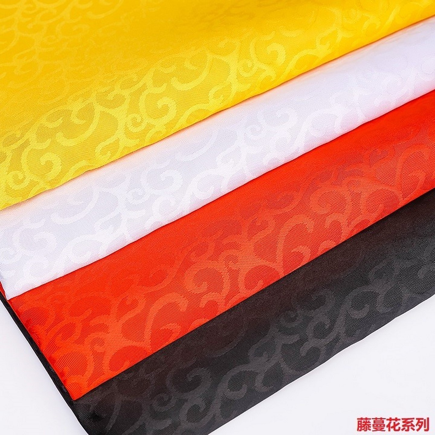 150cm祥云藤蔓花古装汉服亮面中国风服装cosplay布娃娃衣服提花布