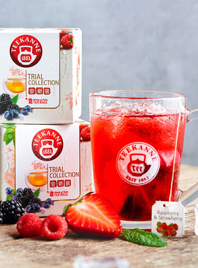 TEEKANNE德康纳经典茶包精选6口味尝新装组合草莓苹果路易波士茶