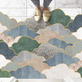 卡通可爱进门地门口脚厨房吸水防滑子跨境亚马逊门入户