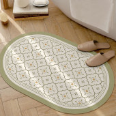 欧式 古典轻奢卫生间浴室门口吸水速干脚家用防滑耐磨硅藻泥地