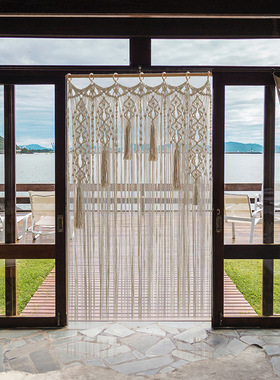 手工编织门帘窗帘隔断macram壁挂波西米亚民宿装饰房间ins挂毯