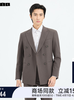 【商场同款】利郎 双排扣西服套装男士2026春商务男装26CXF121SA