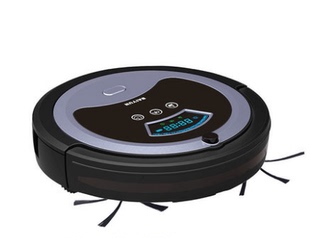 清洁智能扫地机器人吸尘器黑色地板玻璃日本家用塑料客厅洗擦地机