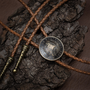 中古波洛领带休闲复古领结男正装 tie阿美咔叽 配饰衬衣项链绳bolo