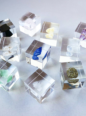 日本solacube树脂矿石桌面摆件