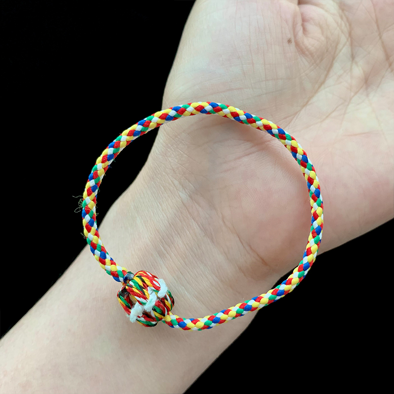 泰國佛牌龍婆堪暖塔固彩色手繩